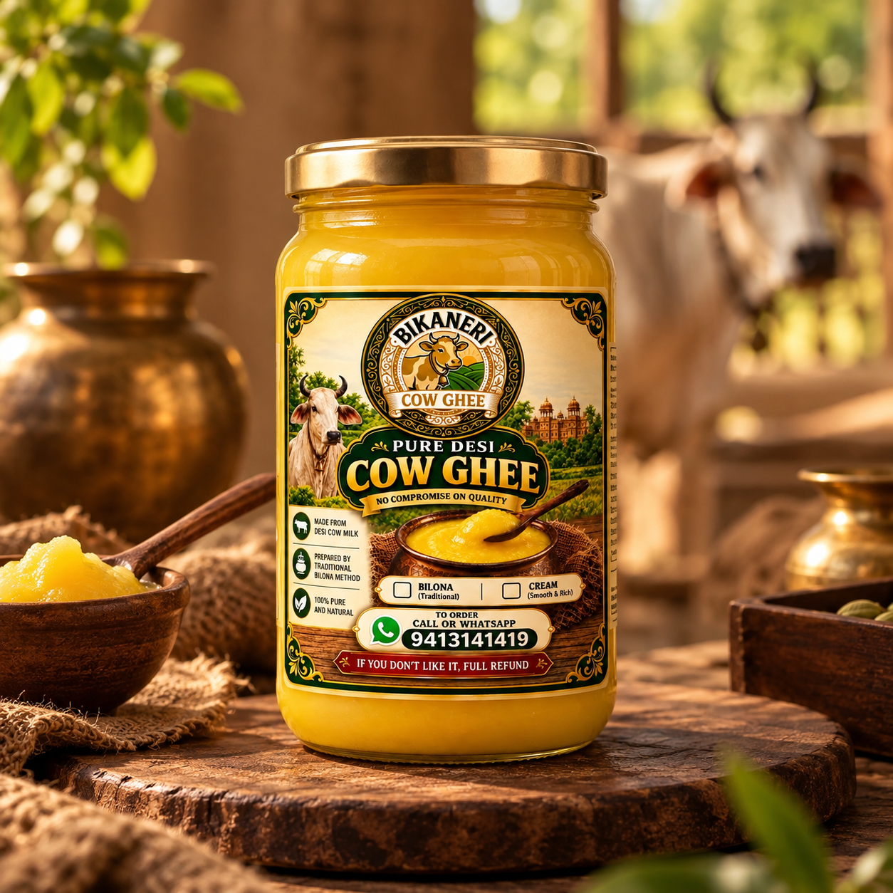 A2 Desi Cow Bilona Ghee